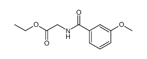 ethyl N-3-methoxybenzoilglycinate Structure