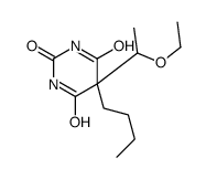 5-Butyl-5-(1-ethoxyethyl)-2,4,6(1H,3H,5H)-pyrimidinetrione结构式