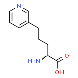 3-Pyridinepentanoicacid,-alpha--amino-,(-alpha-R)-(9CI) Structure