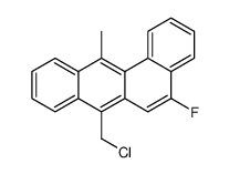 7-(chloromethyl)-5-fluoro-12-methylbenzo[a]anthracene结构式