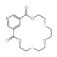 3,9,15-trioxa-6,12-dithia-19-azabicyclo[15.3.1]henicosa-18,20,22-triene-2,16-dione结构式