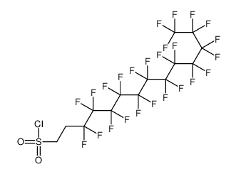 3,3,4,4,5,5,6,6,7,7,8,8,9,9,10,10,11,11,12,12,13,13,14,14,14-pentacosafluorotetradecane-1-sulfonyl chloride Structure