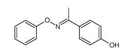 (E)-1-(4-hydroxyphenyl)ethanone O-phenyloxime结构式