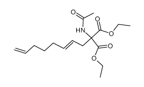 diethyl 2-(octa-2',7'-dienyl)-2-acetamodomalonate Structure