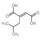 2-Butenedioic acid,2-(2-methylpropyl)-, (2E)- Structure