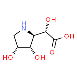 2-Pyrrolidineaceticacid,-alpha-,3,4-trihydroxy-,[2R-[2-alpha-(S*),3-bta-,4-bta-]]-(9CI)结构式