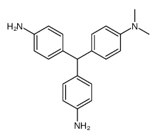 4-[(4-aminophenyl)-[4-(dimethylamino)phenyl]methyl]aniline Structure