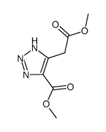 Methyl 4(5)Methoxycarbonylmethyl-1,2,3-triazole-5(4)carboxylate Structure