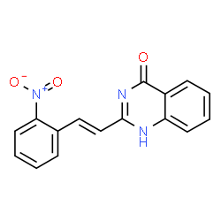 2-(2-{2-nitrophenyl}vinyl)-4(3H)-quinazolinone结构式