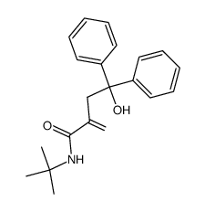 N-(tert-butyl)-4-hydroxy-2-methylene-4,4-diphenylbutanamide Structure