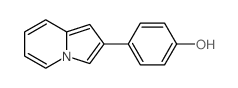 Phenol,4-(2-indolizinyl)-结构式