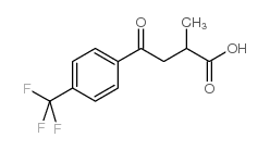 2-甲基-4-氧代-4-(4-三氟甲基苯基)丁酸结构式