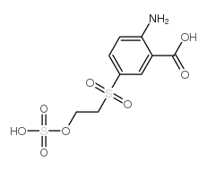 2-amino-5-(2-(sulfooxy)ethylsulfonyl)benzoic acid结构式