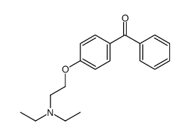 4-[2-(diethylamino)ethoxy]benzophenone structure