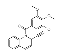 1,2-dihydro-1-(3,4,5-trimethoxybenzoyl)-2-quinolinecarbonitrile结构式