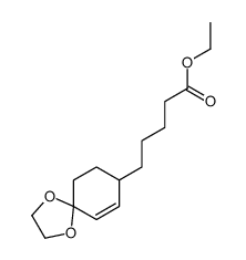 ethyl 5-(1,4-dioxaspiro[4.5]dec-6-en-8-yl)pentanoate结构式