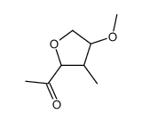 Ethanone, 1-(tetrahydro-5-methoxy-4-methyl-3-furanyl)- (9CI) Structure