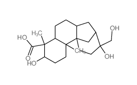 8,11a-Methano-11aH-cyclohepta[a]naphthalene-4-carboxylicacid, tetradecahydro-3,9-dihydroxy-9-(hydroxymethyl)-4,11b-dimethyl-, [3R-(3a,4a,4aa,6ab,8b,9b,11ab,11bb)]- (9CI) Structure