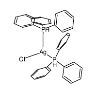 (AgCl(PPh3)2)结构式