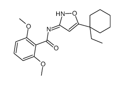 N-[5-(1-ethylcyclohexyl)-1,2-oxazol-3-yl]-2,6-dimethoxybenzamide Structure