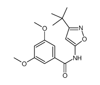 N-(3-tert-butyl-1,2-oxazol-5-yl)-3,5-dimethoxybenzamide结构式