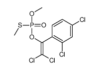 2,4-dichloro-1-[2,2-dichloro-1-[methoxy(methylsulfanyl)phosphoryl]oxyethenyl]benzene结构式