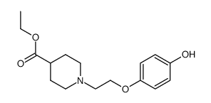 1-[2-(4-hydroxy-phenoxy)-ethyl]-piperidine-4-carboxylic acid ethyl ester Structure