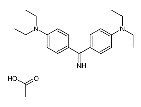 4,4'-carbonimidoylbis[N,N-diethylaniline] acetate结构式