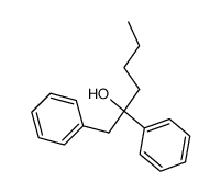 1,2-diphenyl-2-hexanol Structure