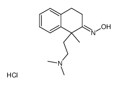 1-<2-(N,N-dimethylamino)ethyl>-1-methyl-2-tetralone oxime hydrochloride结构式