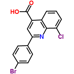 2-(4-Bromophenyl)-8-chloro-4-quinolinecarboxylic acid structure