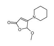 2-methoxy-3-piperidin-1-yl-2H-furan-5-one Structure