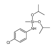 4-chloro-N-[methyl-di(propan-2-yloxy)silyl]aniline结构式