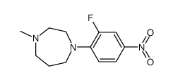 1-(2-fluoro-4-nitrophenyl)-4-methyl-1,4-diazepane Structure