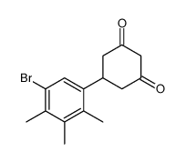 5-(5-bromo-2,3,4-trimethylphenyl)cyclohexane-1,3-dione Structure