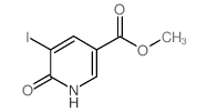 5-Iodo-6-oxo-1,6-dihydro-pyridine-3-carboxylic acid Methyl ester structure