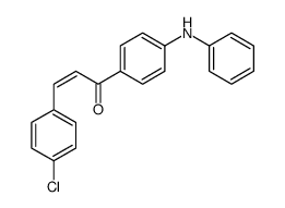 1-(4-anilinophenyl)-3-(4-chlorophenyl)prop-2-en-1-one Structure