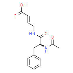 methyl 4-((N-acetylphenylalanyl)amino)but-2-enoate Structure