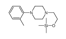 trimethyl-[2-[4-(2-methylphenyl)piperazin-1-yl]ethoxy]silane结构式