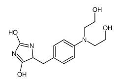 5-[[4-[bis(2-hydroxyethyl)amino]phenyl]methyl]imidazolidine-2,4-dione Structure