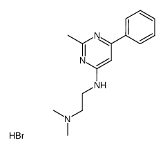 N-(2'-dimethylaminoethyl)-2-methyl-6-phenylpyrimidin-4-amine dihydrobromide Structure