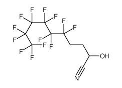 5,5,6,6,7,7,8,8,9,9,10,10,10-tridecafluoro-2-hydroxydecanenitrile Structure