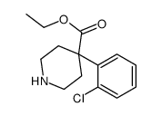 ethyl 4-(2-chlorophenyl)piperidine-4-carboxylate结构式