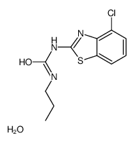 1-(4-chloro-1,3-benzothiazol-2-yl)-3-propylurea,hydrate Structure