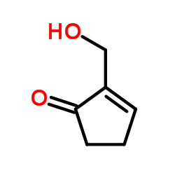 2-(羟基甲基)环戊烯-2-酮结构式