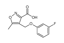 3-Isoxazolecarboxylic acid, 4-[(3-fluorophenoxy)methyl]-5-methyl图片