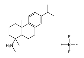 [1R-(1alpha,4abeta,10aalpha)]-(1,2,3,4,4a,9,10,10a-octahydro-7-isopropyl-1,4a-dimethylphenanthren-1-yl)methylammonium tetrafluoroborate(1-) Structure