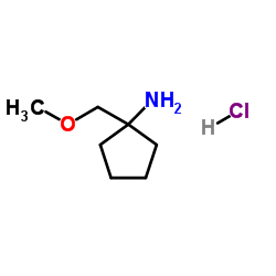 1-(甲氧基甲基)环戊胺盐酸盐结构式