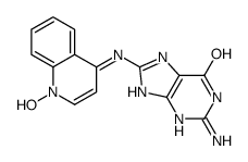 2-amino-8-[(1-hydroxyquinolin-4-ylidene)amino]-3,7-dihydropurin-6-one Structure