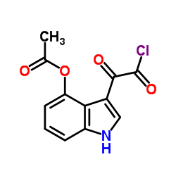 3-(2-chloro-2-oxoacetyl)-1H-indol-4-yl acetate Structure